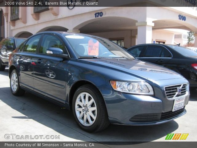 2008 Volvo S40 2.4i in Barents Blue Metallic