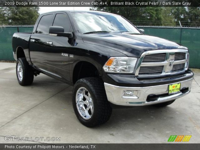2009 Dodge Ram 1500 Lone Star Edition Crew Cab 4x4 in Brilliant Black Crystal Pearl