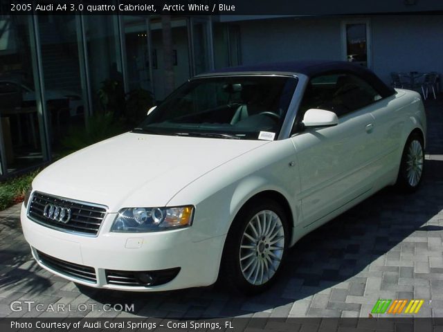 2005 Audi A4 3.0 quattro Cabriolet in Arctic White