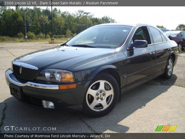 2000 Lincoln LS V6 in Dark Green Satin Metallic