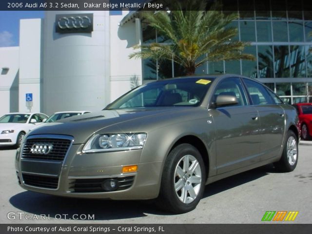 2006 Audi A6 3.2 Sedan in Dakar Beige Metallic