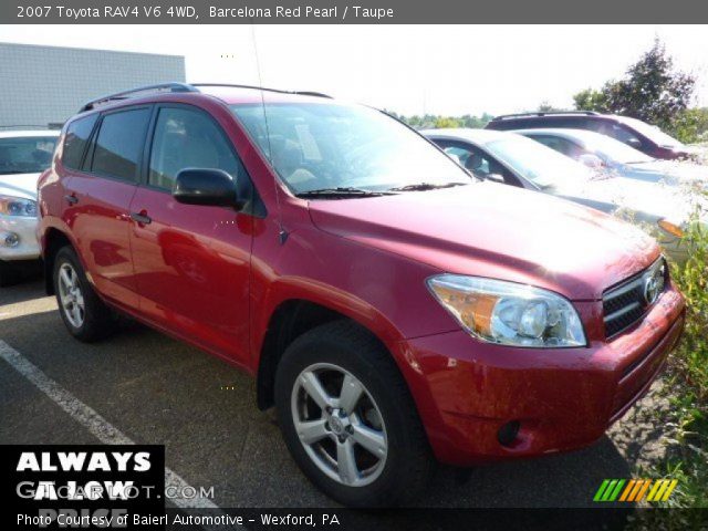 2007 Toyota RAV4 V6 4WD in Barcelona Red Pearl