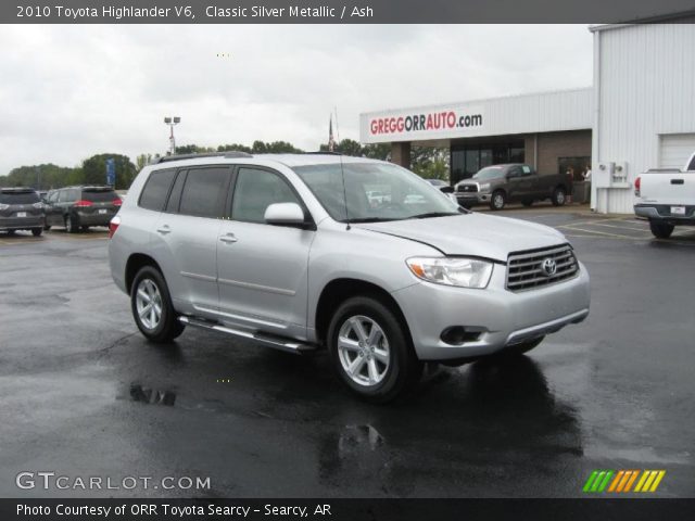 2010 Toyota Highlander V6 in Classic Silver Metallic