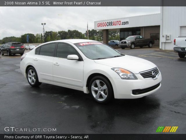 2008 Nissan Altima 3.5 SE in Winter Frost Pearl