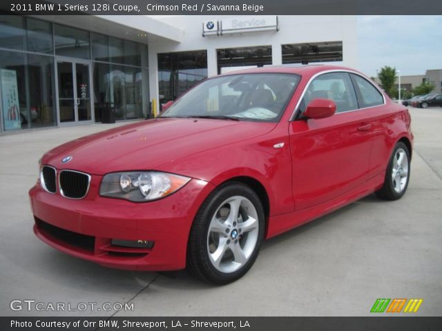 2011 BMW 1 Series 128i Coupe in Crimson Red