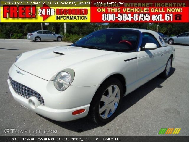 2002 Ford Thunderbird Deluxe Roadster in Whisper White