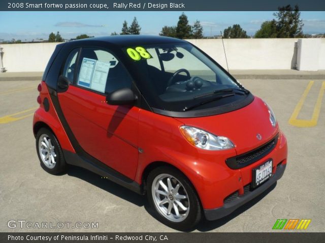 2008 Smart fortwo passion coupe in Rally Red