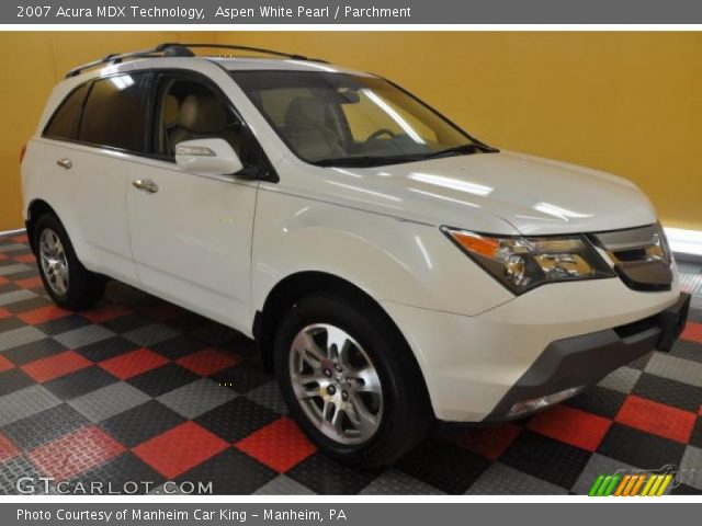 2007 Acura MDX Technology in Aspen White Pearl