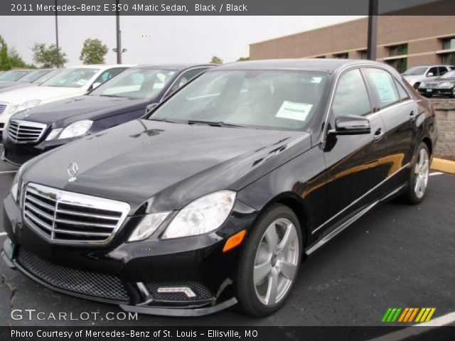 2011 Mercedes-Benz E 350 4Matic Sedan in Black