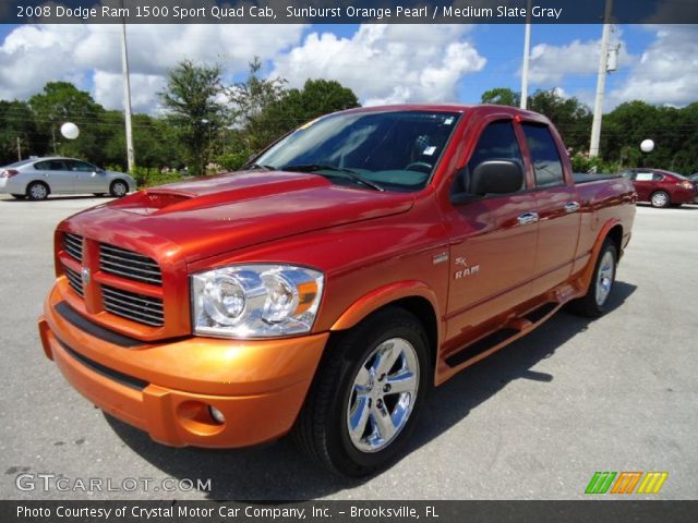 2008 Dodge Ram 1500 Sport Quad Cab in Sunburst Orange Pearl