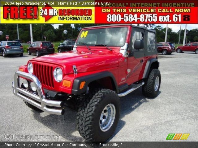 2004 Jeep Wrangler SE 4x4 in Flame Red