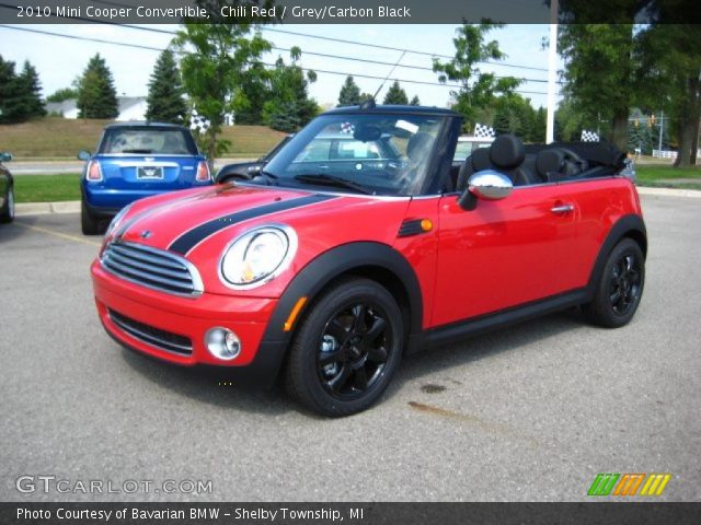 2010 Mini Cooper Convertible in Chili Red