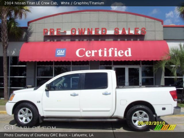 2004 Nissan Titan LE Crew Cab in White