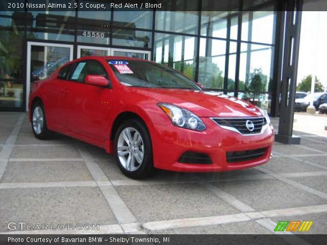 2010 Nissan Altima 2.5 S Coupe in Red Alert