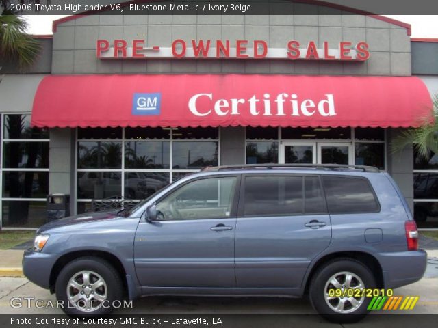 2006 Toyota Highlander V6 in Bluestone Metallic