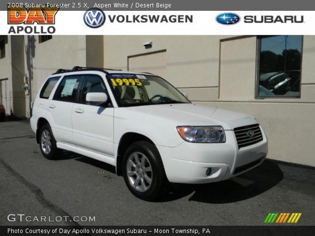 2008 Subaru Forester 2.5 X in Aspen White
