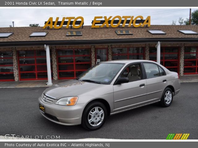 2001 Honda Civic LX Sedan in Titanium Metallic