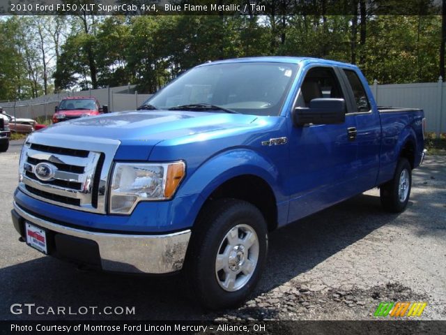 2010 Ford F150 XLT SuperCab 4x4 in Blue Flame Metallic