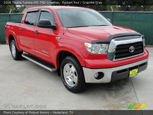 2008 Toyota Tundra SR5 TRD CrewMax in Radiant Red