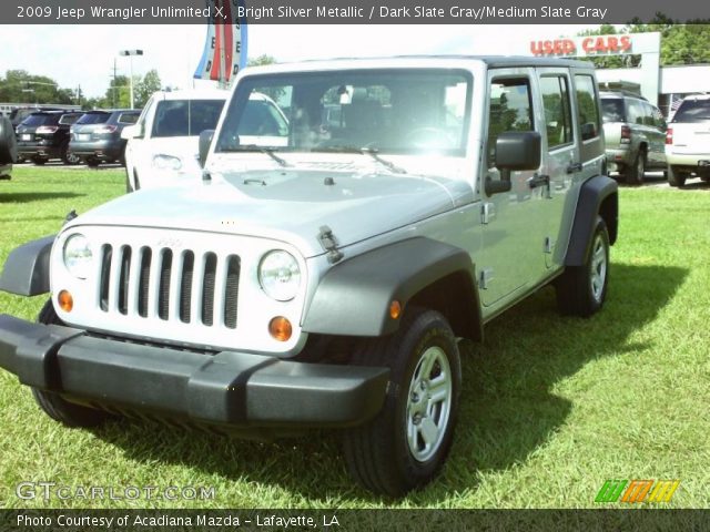 2009 Jeep Wrangler Unlimited X in Bright Silver Metallic