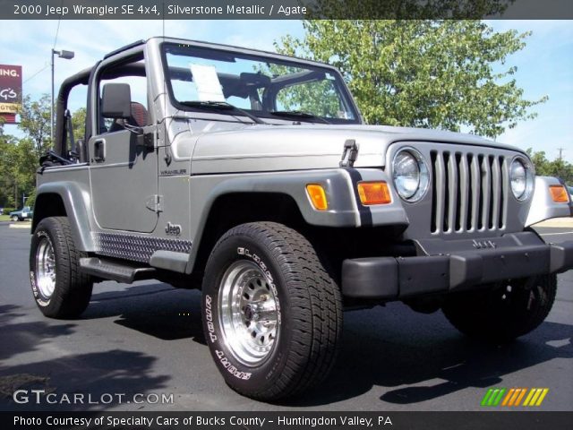 2000 Jeep Wrangler SE 4x4 in Silverstone Metallic