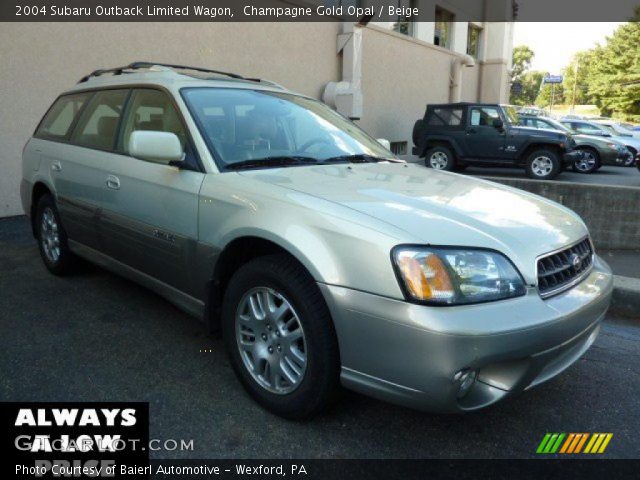 2004 Subaru Outback Limited Wagon in Champagne Gold Opal