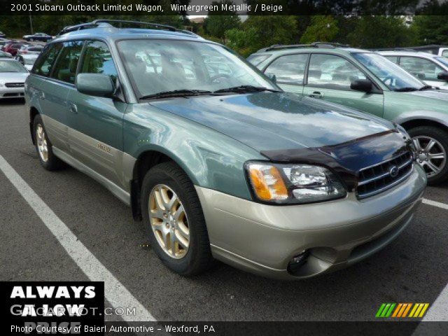 2001 Subaru Outback Limited Wagon in Wintergreen Metallic