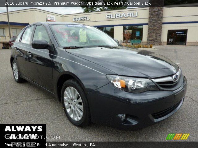 2010 Subaru Impreza 2.5i Premium Wagon in Obsidian Black Pearl