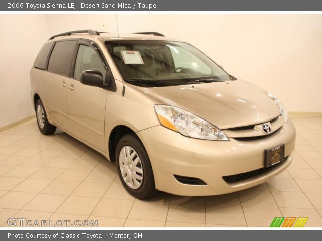 2006 Toyota Sienna LE in Desert Sand Mica
