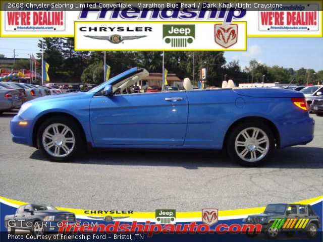 2008 Chrysler Sebring Limited Convertible in Marathon Blue Pearl