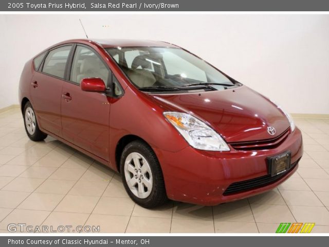 2005 Toyota Prius Hybrid in Salsa Red Pearl