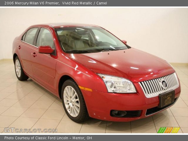 2006 Mercury Milan V6 Premier in Vivid Red Metallic