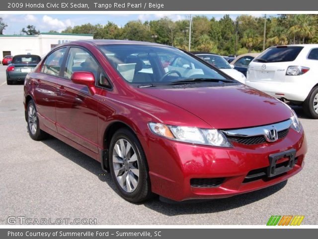 2009 Honda Civic EX Sedan in Tango Red Pearl