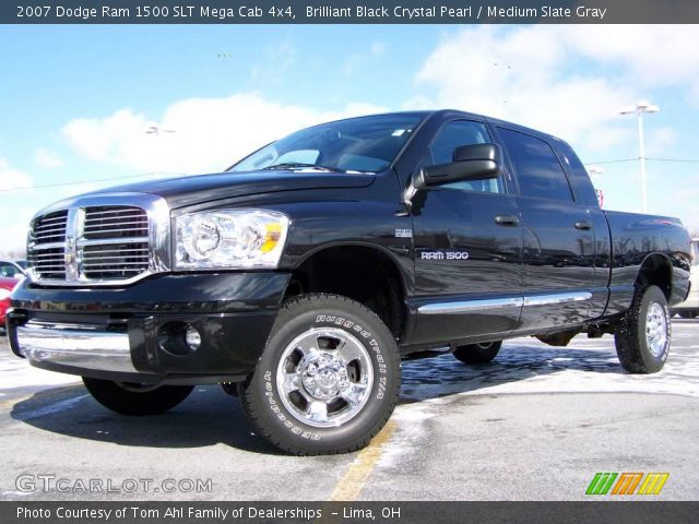 2007 Dodge Ram 1500 SLT Mega Cab 4x4 in Brilliant Black Crystal Pearl