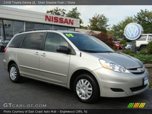 2008 Toyota Sienna LE in Silver Shadow Pearl