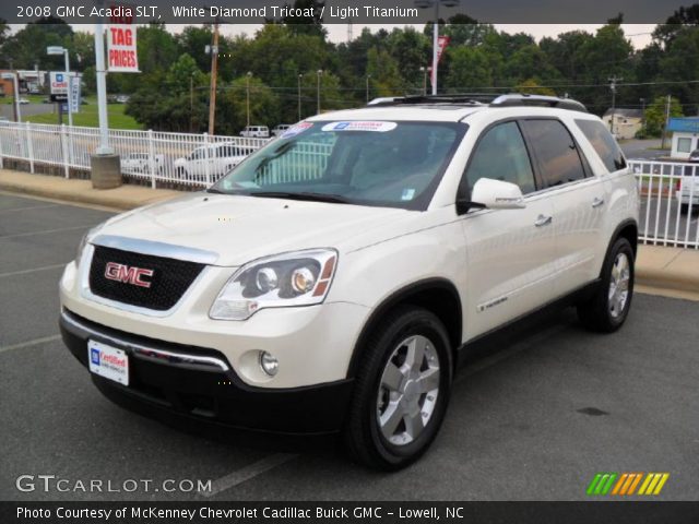 2008 GMC Acadia SLT in White Diamond Tricoat