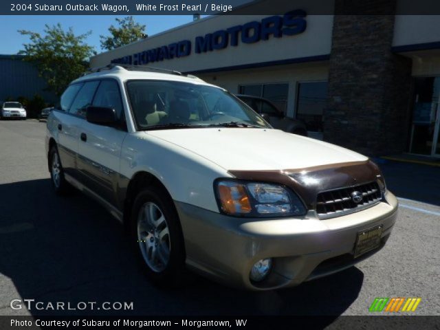 2004 Subaru Outback Wagon in White Frost Pearl