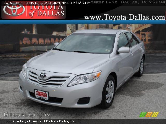 2010 Toyota Camry LE in Classic Silver Metallic