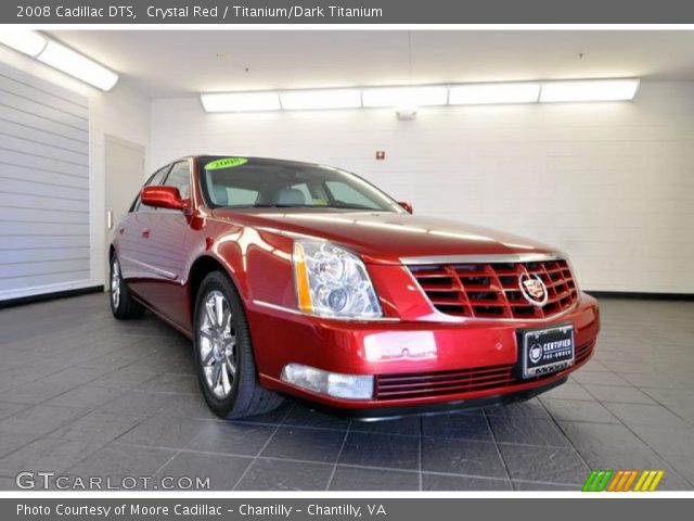 2008 Cadillac DTS  in Crystal Red