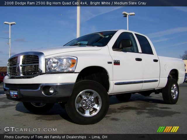 2008 Dodge Ram 2500 Big Horn Quad Cab 4x4 in Bright White