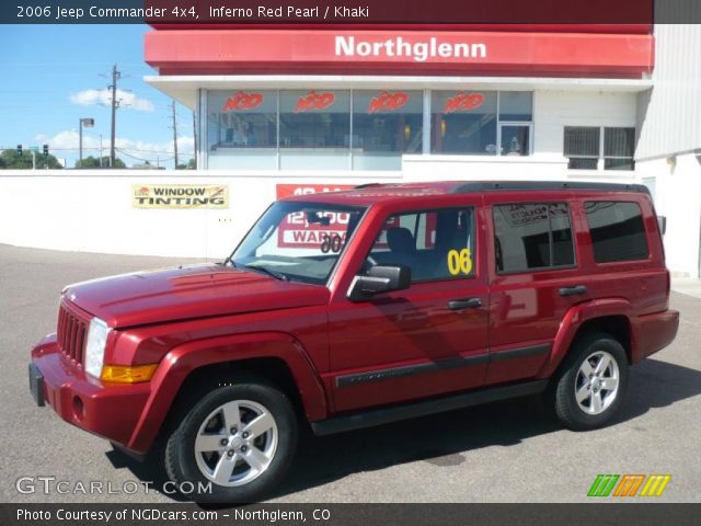 2006 Jeep Commander 4x4 in Inferno Red Pearl