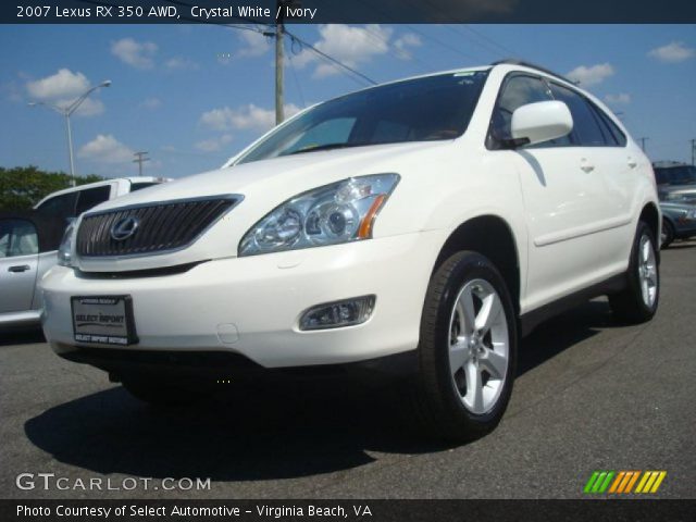 2007 Lexus RX 350 AWD in Crystal White