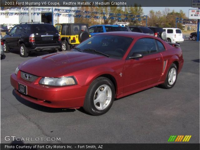2003 Ford Mustang V6 Coupe in Redfire Metallic