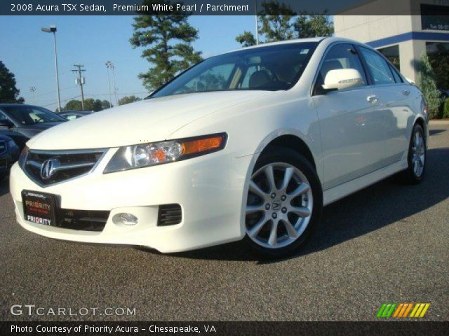 2008 Acura TSX Sedan in Premium White Pearl