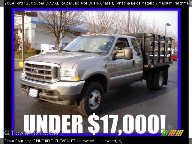 2004 Ford F350 Super Duty XLT SuperCab 4x4 Dually Chassis in Arizona Beige Metallic
