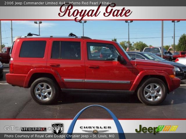 2006 Jeep Commander Limited 4x4 in Inferno Red Pearl