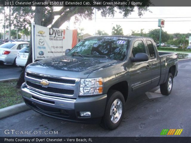 2011 Chevrolet Silverado 1500 LT Extended Cab in Steel Green Metallic