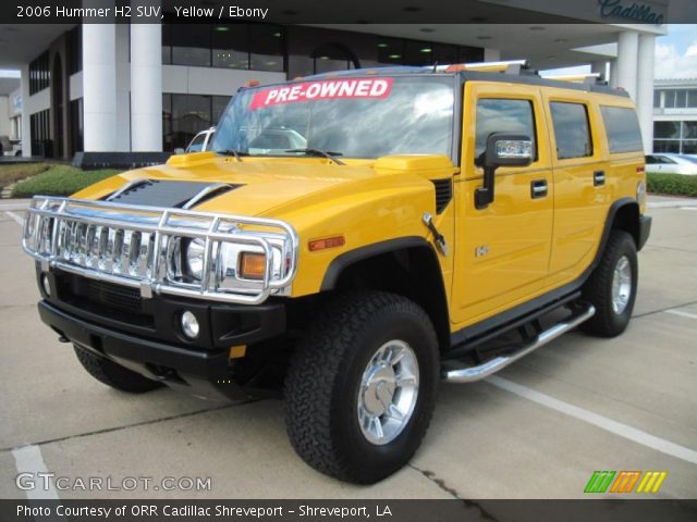 2006 Hummer H2 SUV in Yellow