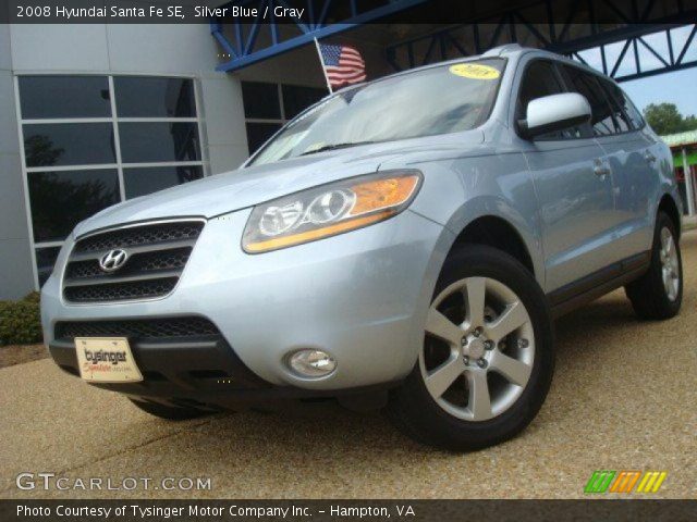 2008 Hyundai Santa Fe SE in Silver Blue