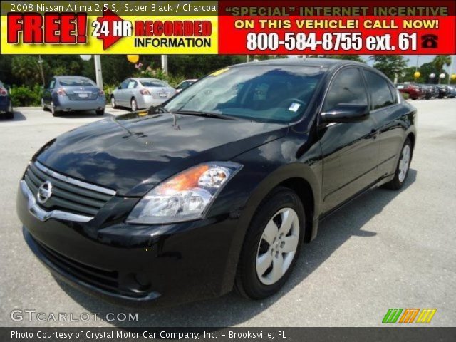 2008 Nissan Altima 2.5 S in Super Black